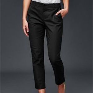Gap black slim crop stretch pants